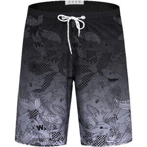 Quick Dry Swim Trunks Men Mesh Lining Pockets